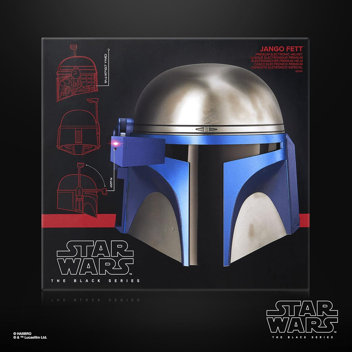 STAR WARS negro Series Jango Fett, casco de rol premium
