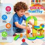 Juego de tren eléctrico Goody King de 69 piezas para niños de 3, 4, 5, 6, 7, 8 años
