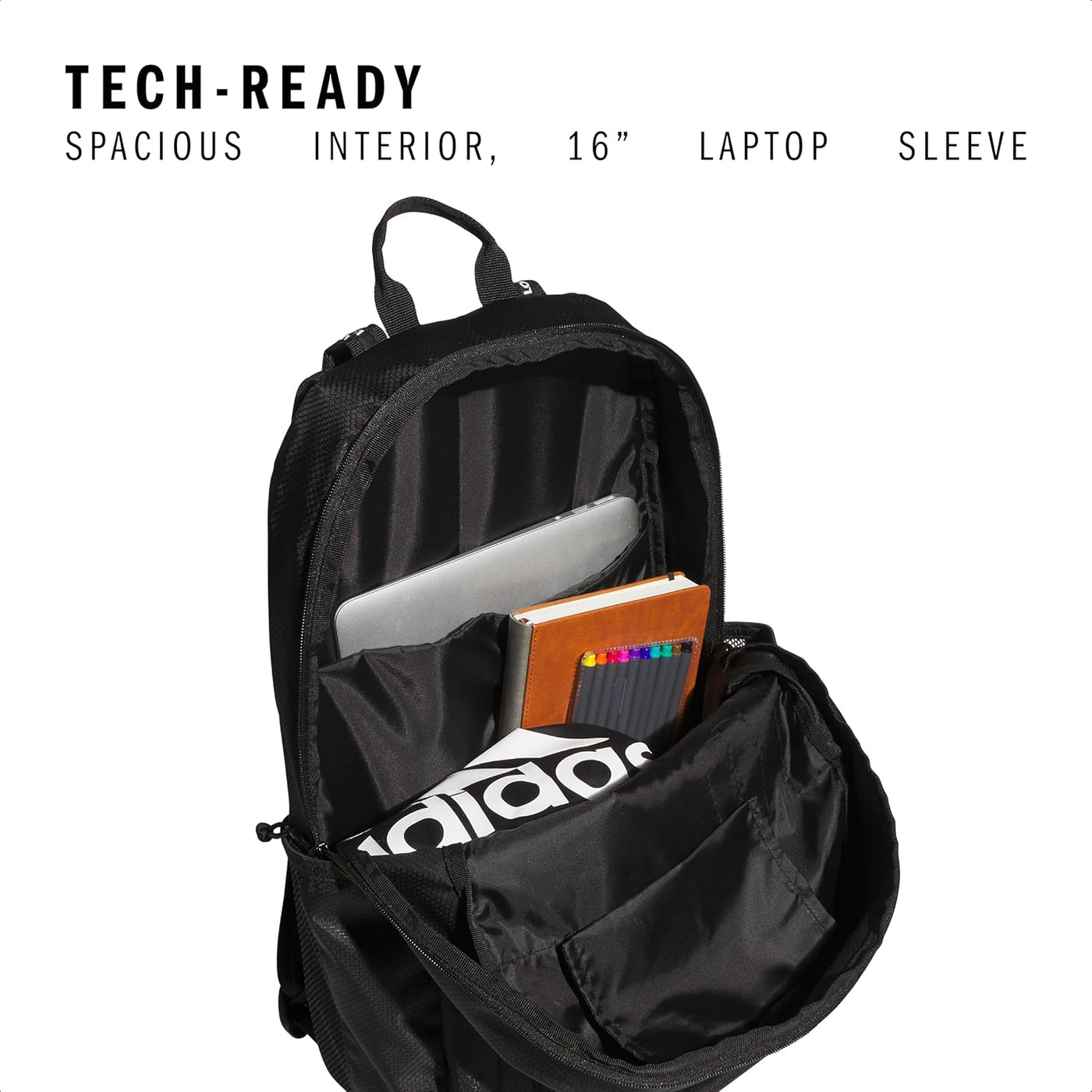adidas Mochila escolar Excel 6 \u2013 Bolsa de libros para computad...
