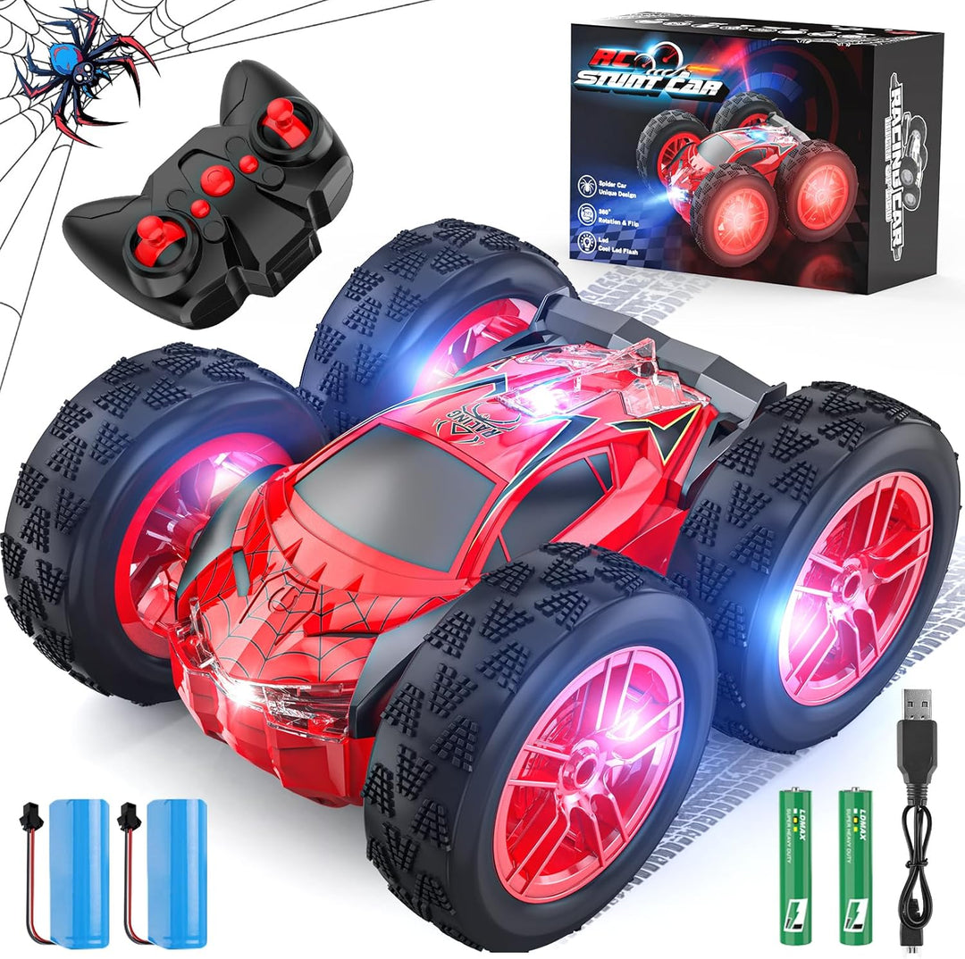 Wupuaait Auto a control remoto para niños, autos de acrobacias a co...