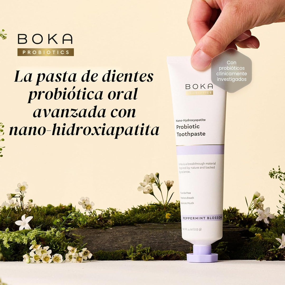 Boka Pasta de dientes sin flúor, pasta de dientes nano hidroxiapati...