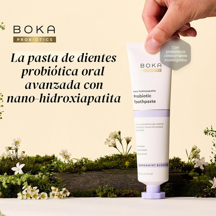 Boka Pasta de dientes sin flúor, pasta de dientes nano hidroxiapati...