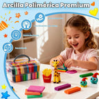 Kit de arcilla polimérica de 62 colores, arcilla de modelado para