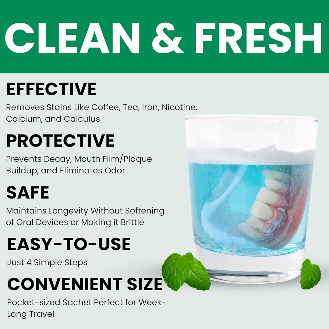 Pro Tech Retainer & Clear Aligner - Cristales limpiadores, menta, p...