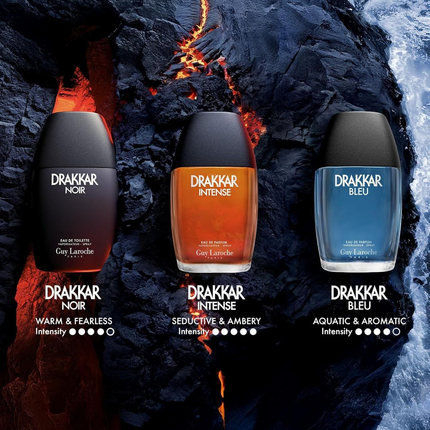 Guy Laroche Drakkar Noir Eau De Toilette para Hombre 6.7 Spray oz