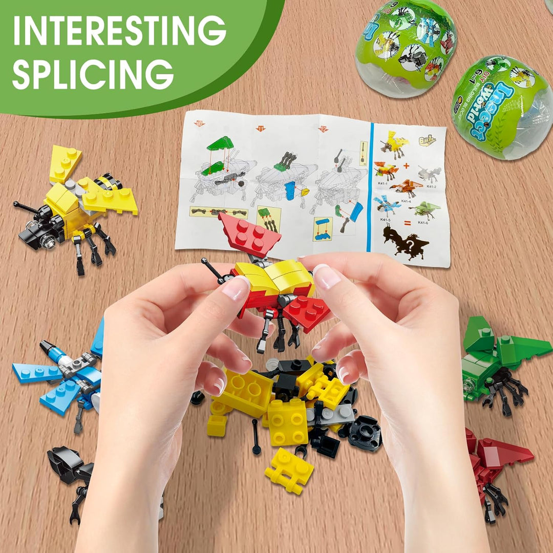 LEBOCADO Mini juegos de bloques de construcción, 12 piezas de bloqu...