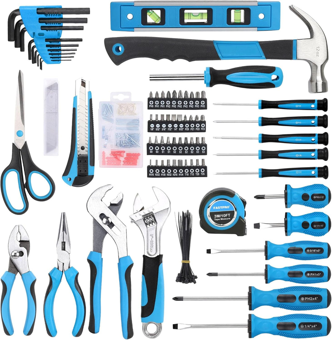 FASTPRO Juego de herramientas para el hogar de 220 piezas, kit de h...