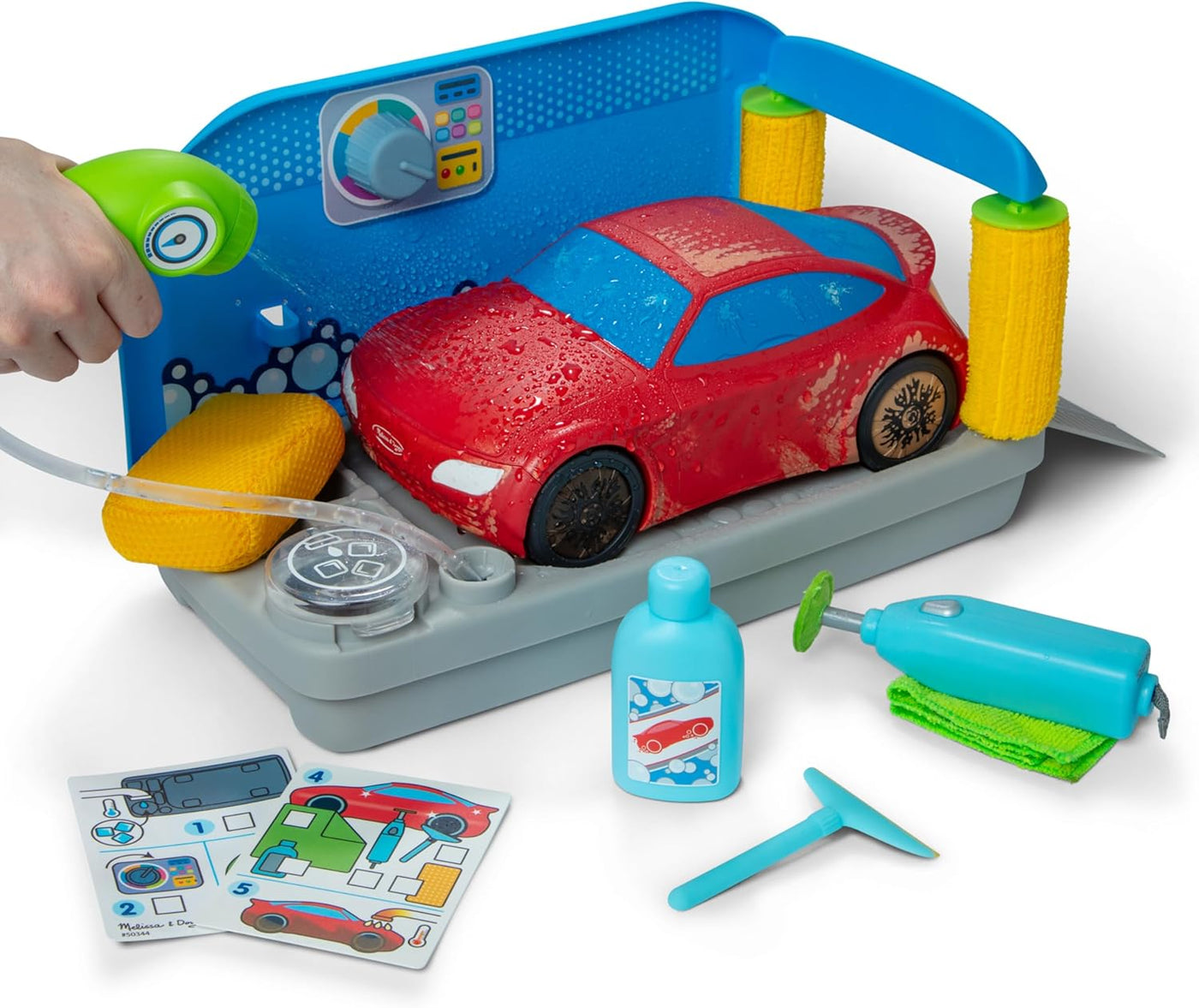 Melissa Doug Spray Shine Car Wash - Juego de juguete de