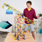 K'Nex Set para construir de parque de atracción 3 en 1 con motor, 744 piezas