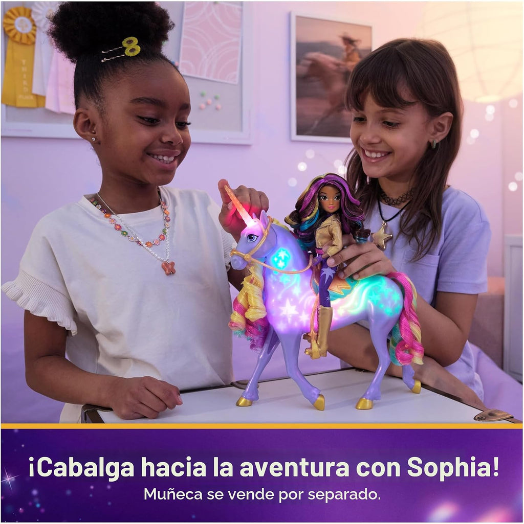 Unicorn Academy Estrella silvestre iluminada, muñecas y juguetes de