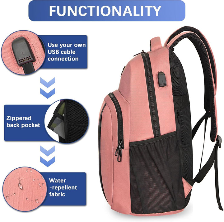 LARIPOP Mochila extra grande, mochila para laptop de negocios de 17...