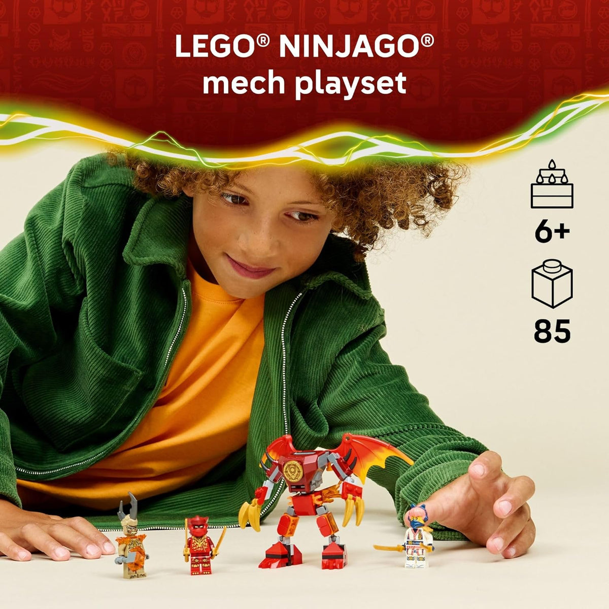 LEGO NINJAGO Kais Dragon Mech Battle Pack Juguete de