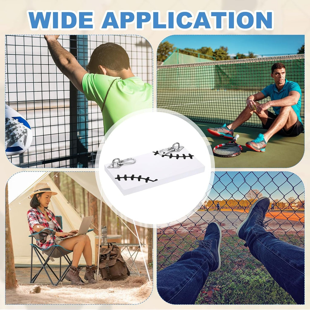 Lámpara PATIKIL Reposapiés de madera colgante, reposapiés portátil con patrón negro para vallas de béisbol, reposapiés rectangular para fanáticos jugadores durante partidos de sóftbol y actividades al aire