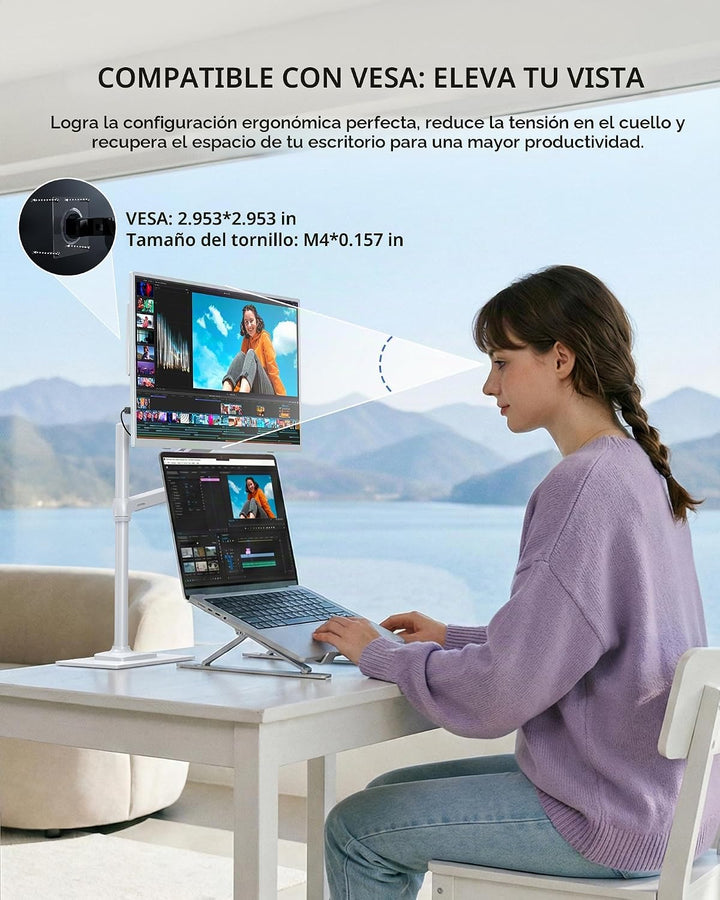 UPERFECT Monitor portátil 15.6", 125% sRGB 1080P Monitor portátil (...