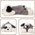 Juguete de peluche con peso para perro gris (20 pulgadas, 4