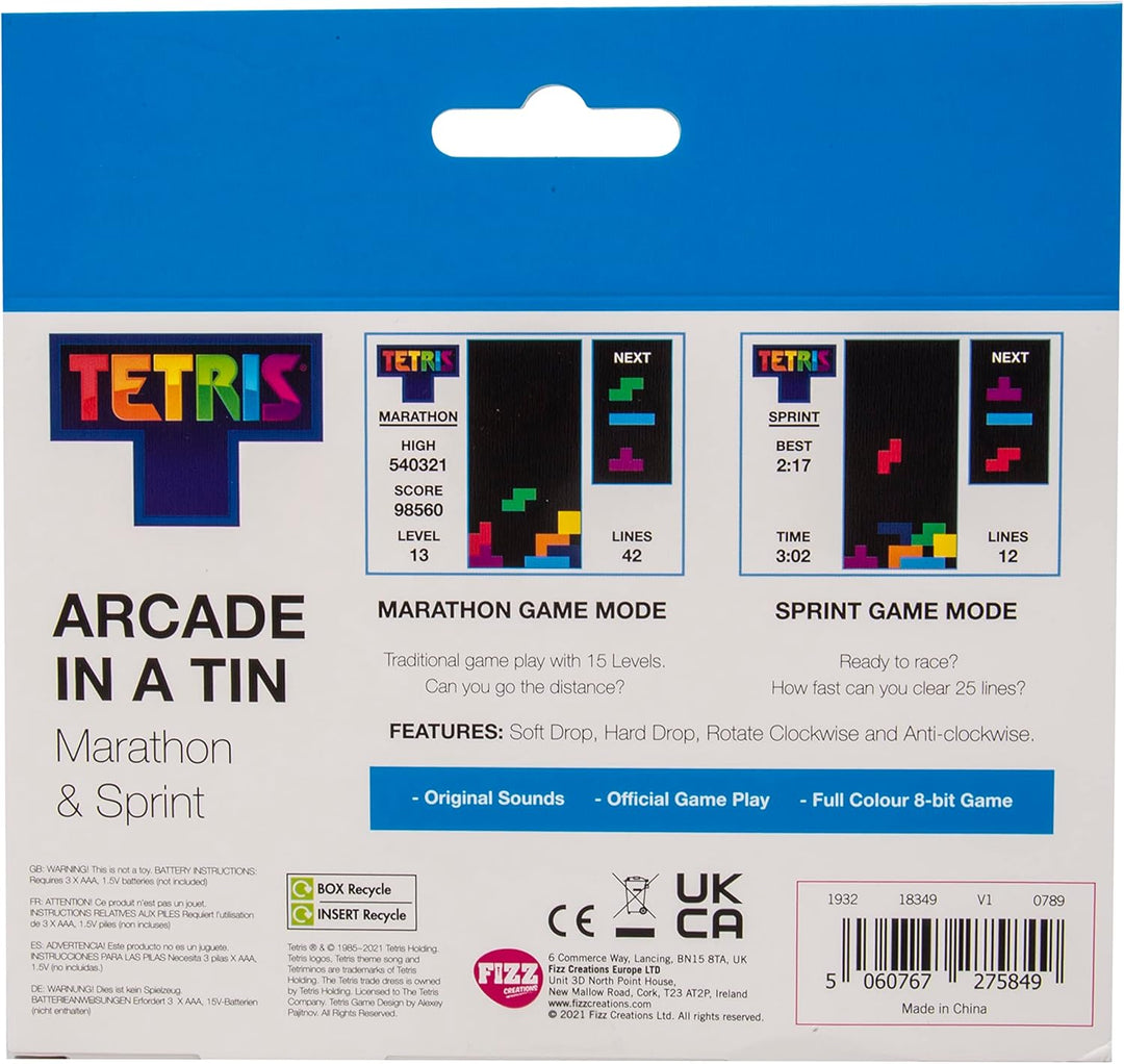 TetrisArcade en una lata