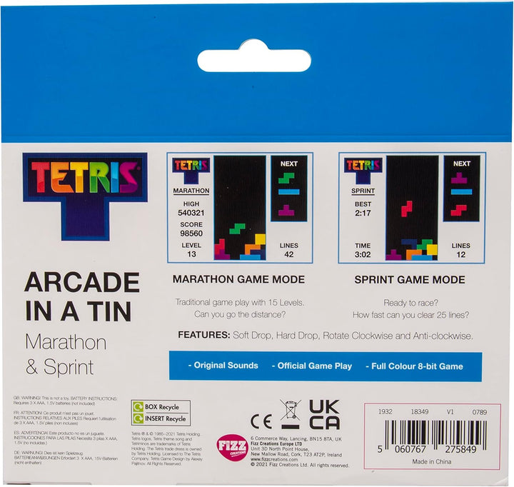 TetrisArcade en una lata