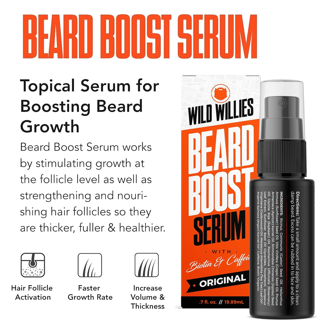 Kit de cuidado de barba Wild Willies: plancha de barba calentada pa...