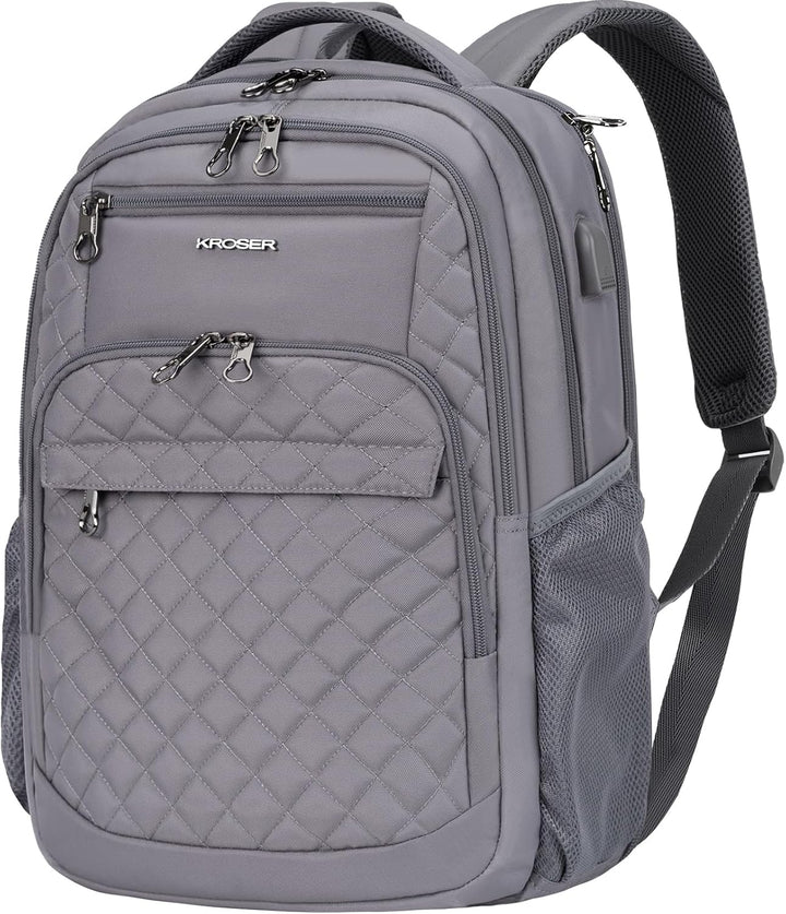 KROSER Mochila de viaje para laptop, 17 pulg., Moderno