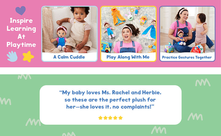 Ms Rachel - Muñeca oficial para abrazar y estar cómoda