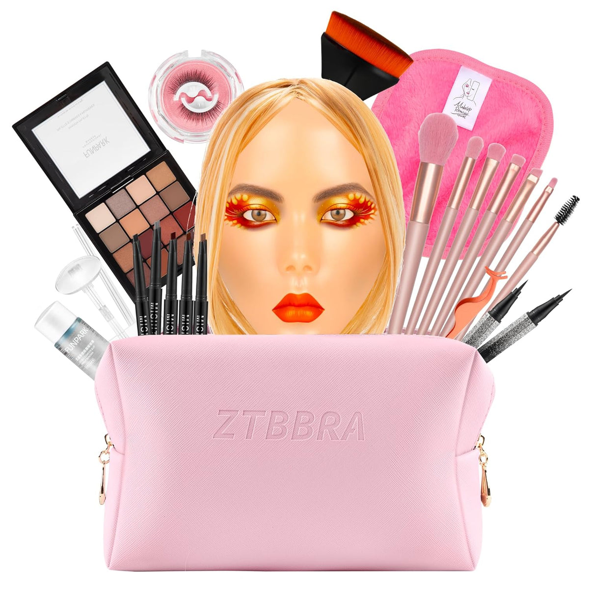 ZTBBRA Cara de práctica de maquillaje para niños, cabezal de entren...