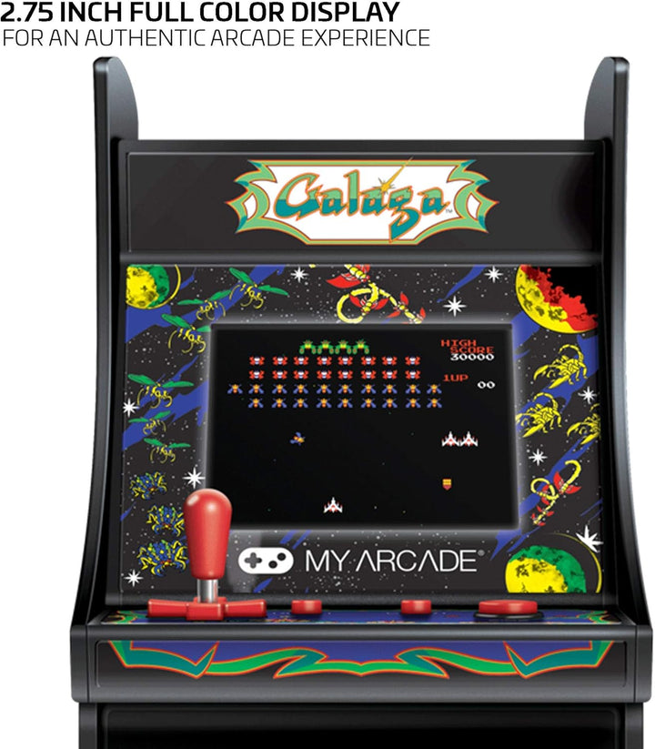 My Arcade Micro Player Mini Arcade Machine: Galaga Video Game, Full...