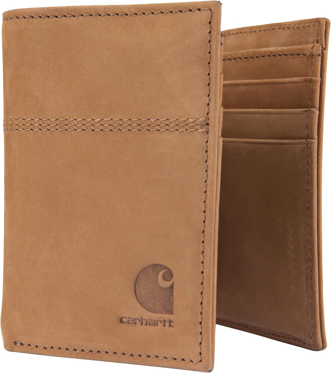 Carhartt Men's Casual Saddle Leather Wallets, Available in Mult...