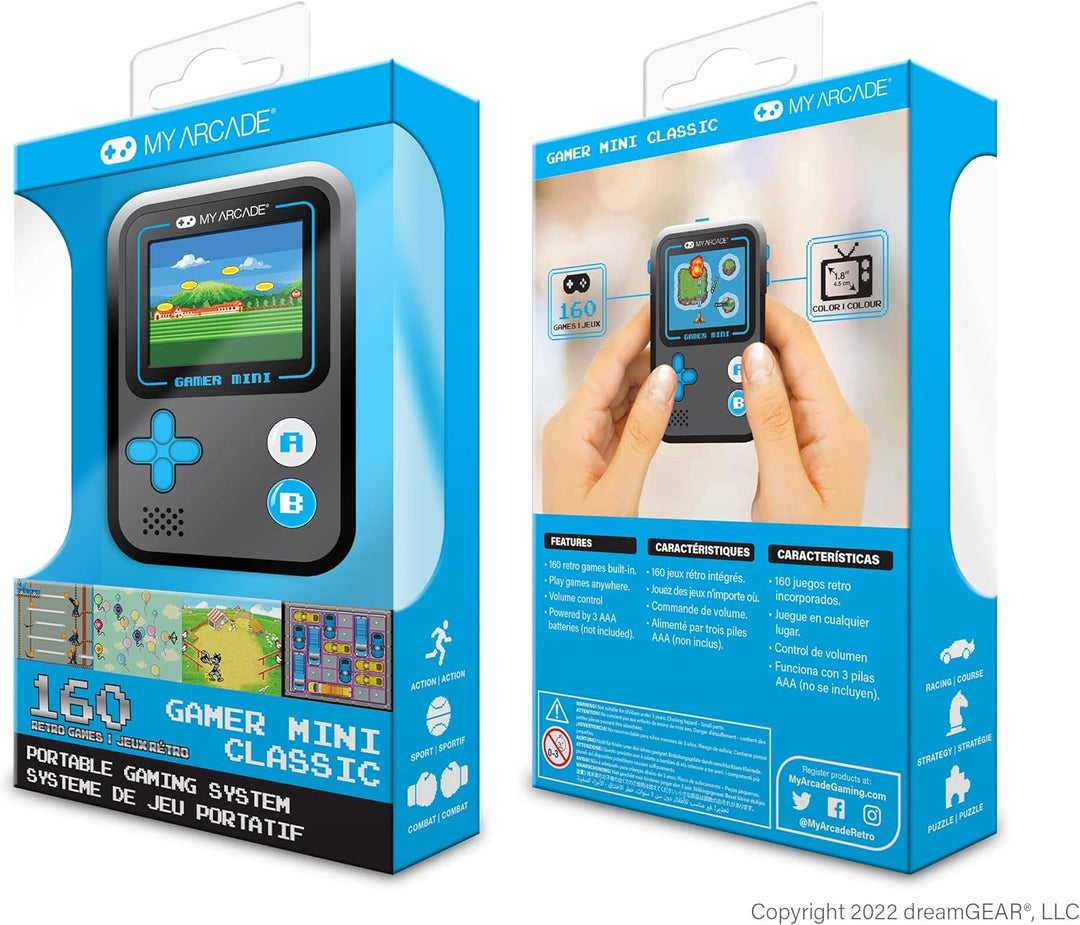My Arcade Gamer Mini Classic-Blue: sistema de juegos portátil en mi...
