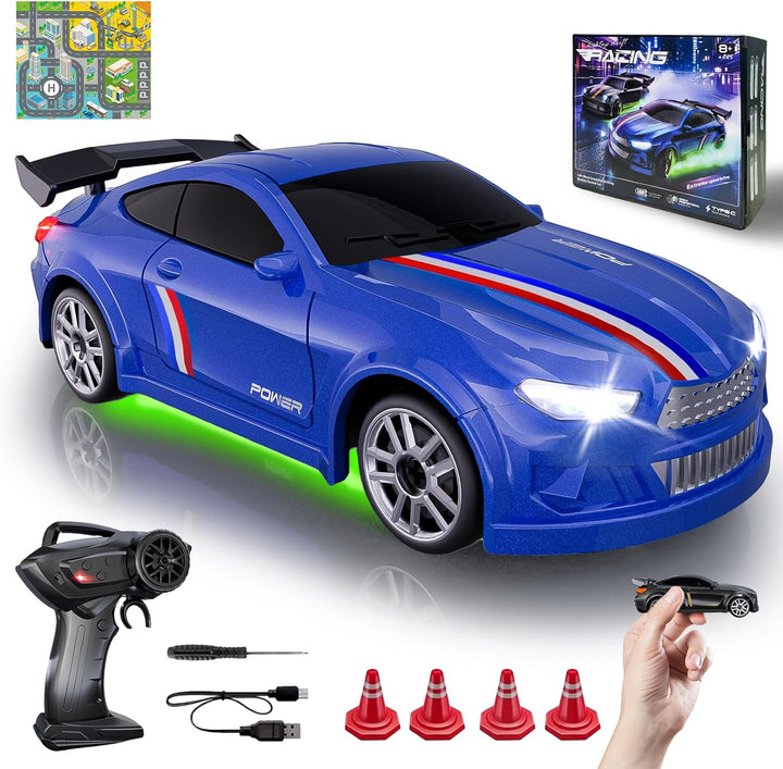Coche de Derrape Mini RC 1:64 de Escala, Coche de Control Remoto co...