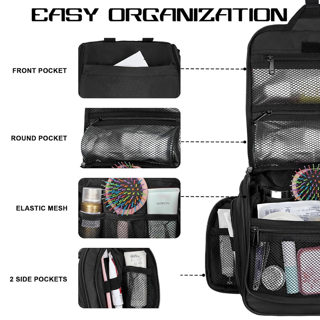 Neceser colgante para hombres y mujeres, organizador resistente al
