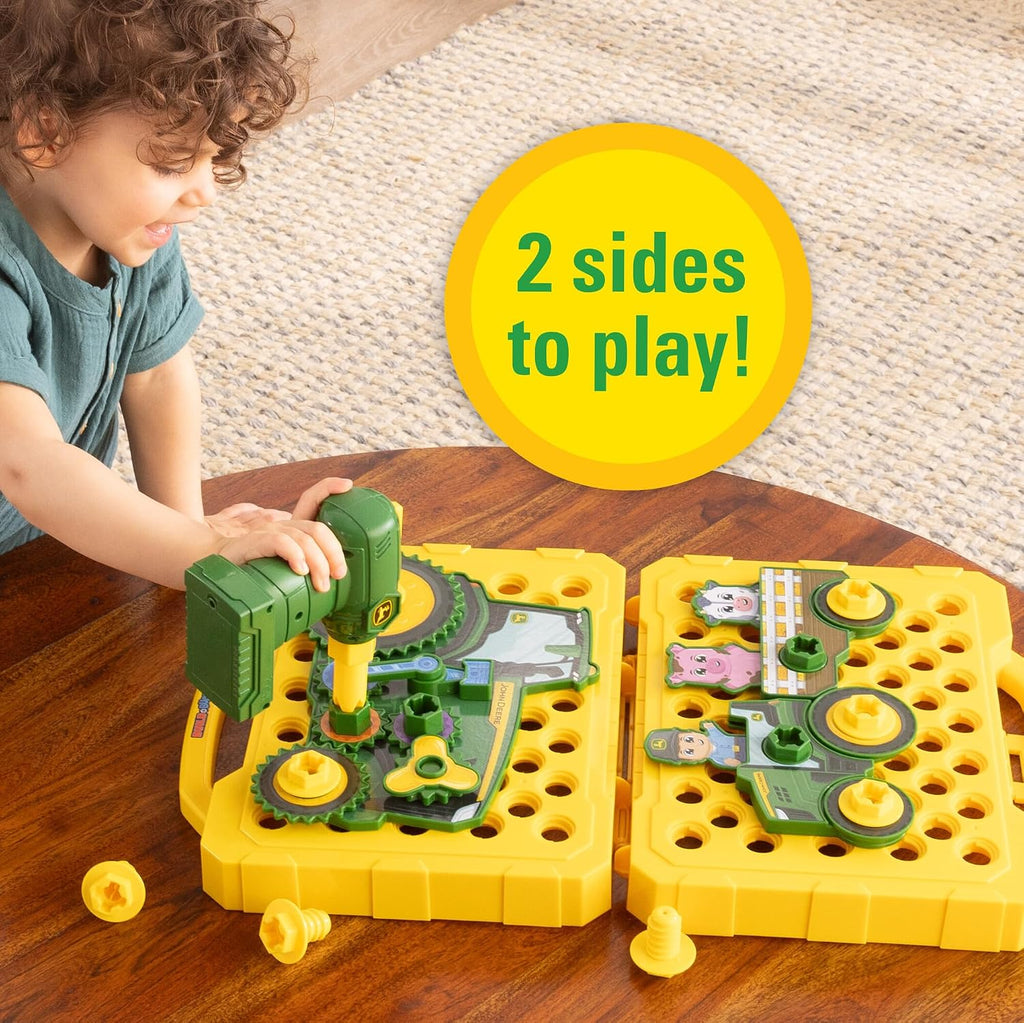 Build-A-Buddy - Tabla de actividades sensoriales - Juego de construcción con taladro de juguete