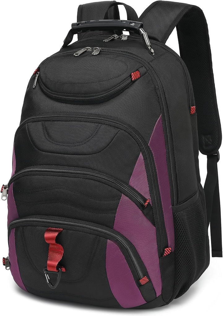 Mochila para laptop Boavan para hombre (Negro, 15.6 pulgadas), Negr...