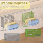 Organizador de armario colgante de profundidad extendida de 6 niveles, estantes colgantes de almacenamiento con ganchos para colgar ropa, suéteres, toallas, bolsos, cubos de malla metálica apilables