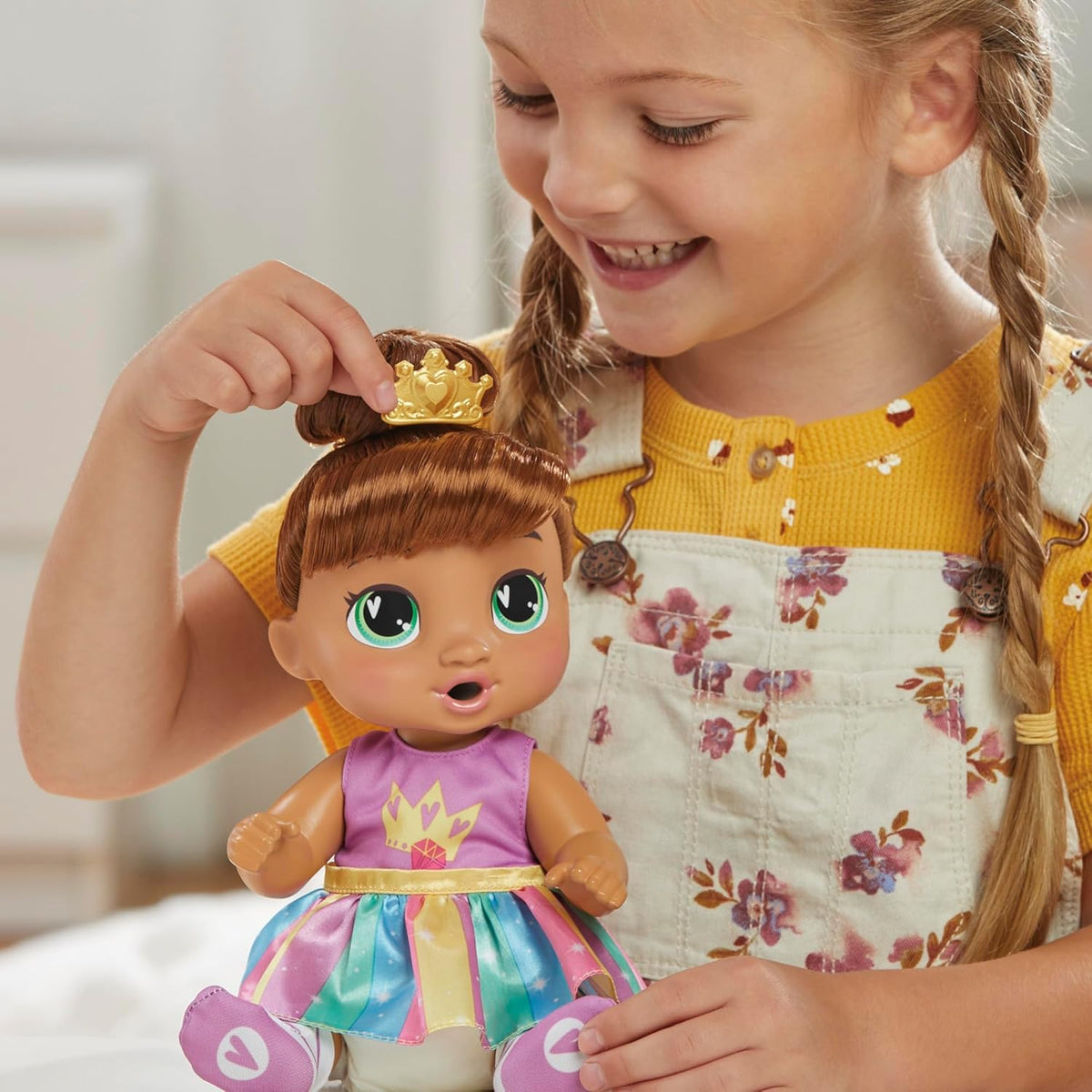 Baby Alive Super BFF Sophia Sparkle Brown Hair Dress Up Baby Doll P...
