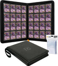X PRO - Carpeta para tarjetas de más de 1000 tarjetas, viene con 200 fundas para tarjetas, compatible con TCG, Sports, MTG y más, carpeta de 16 bolsillos para tarjetas, carpeta TCG
