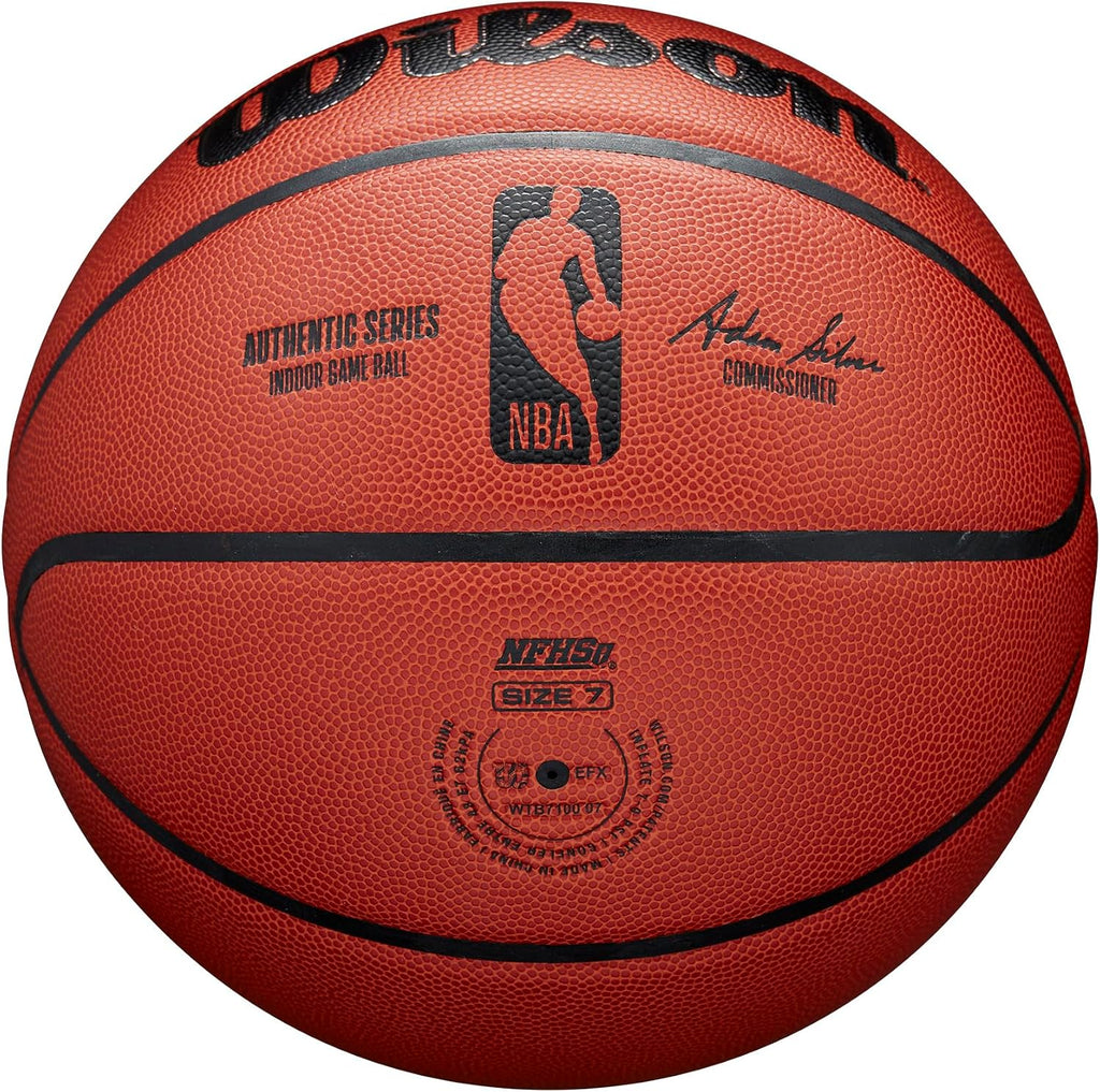 WILSON Balones de baloncesto de competición de interior auténticos de la NBA - Tamaño 6 y tamaño 7