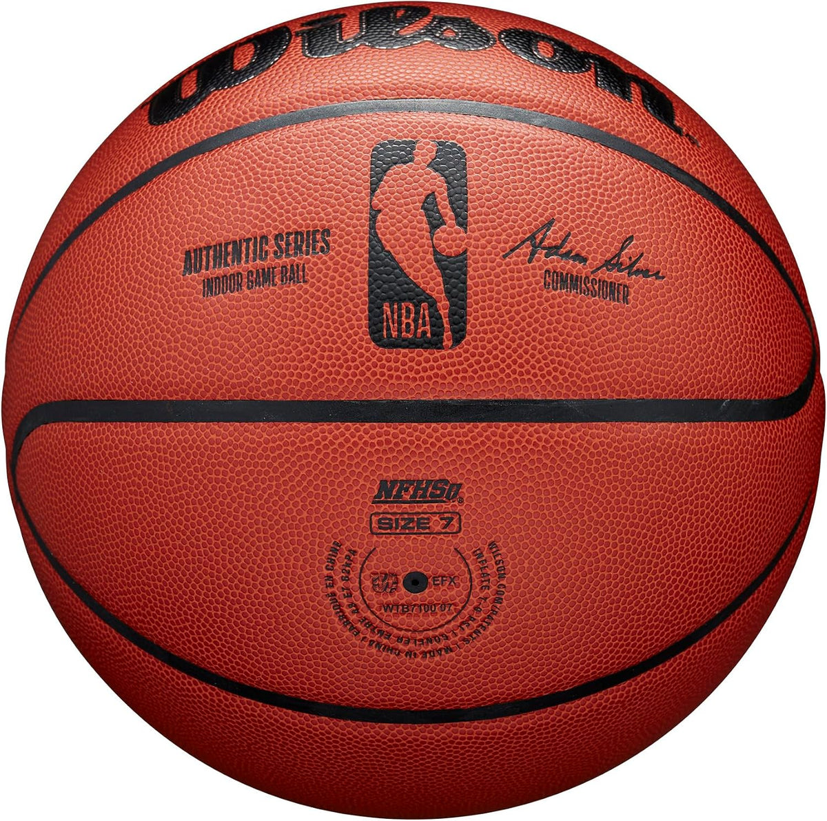 WILSON Balones de baloncesto de competición de interior auténticos de la NBA - Tamaño 6 y tamaño 7