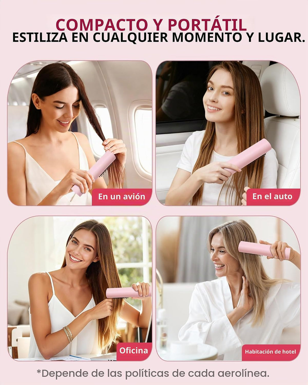 Plancha de pelo inalámbrica E3