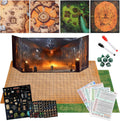 CZYY RPG Starter Set, Foldable Battle Mat, DM Screen, Game Tokens & Dice