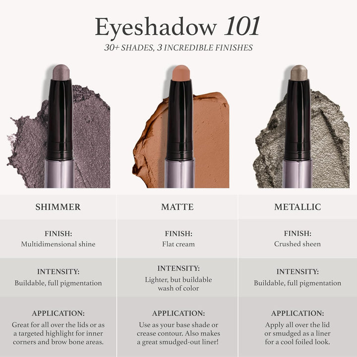 Julep - Sombra de ojos 101 de crema a polvo, impermeable, en barra...