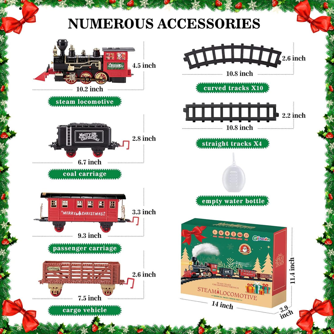 Gloween Juegos de tren de Navidad para debajo del árbol