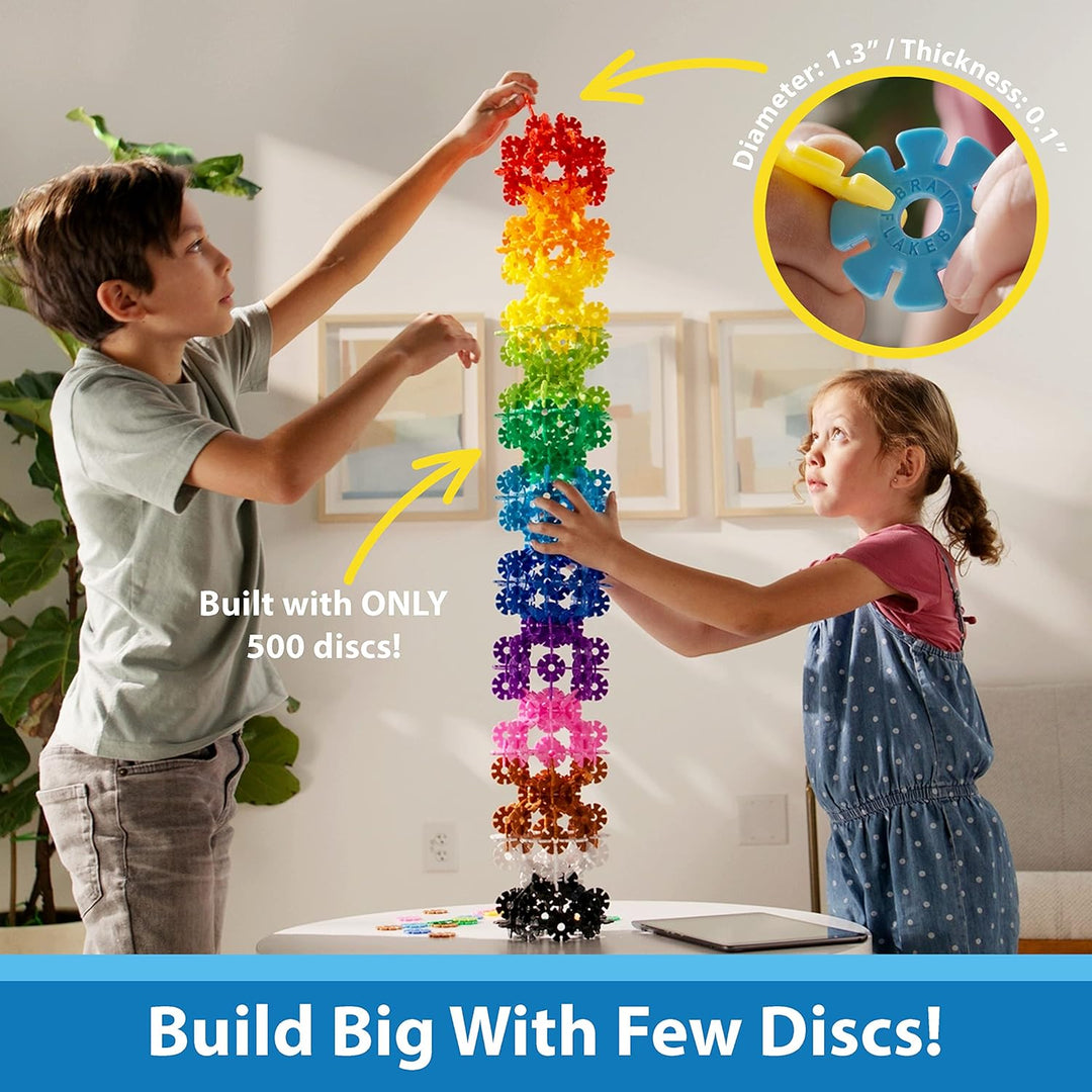 Conjunto de 500 piezas Brain Flakes para niños de 3 años