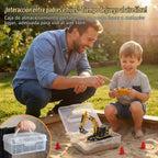 1/64 MINI RC Excavadora con juego de caja de arena