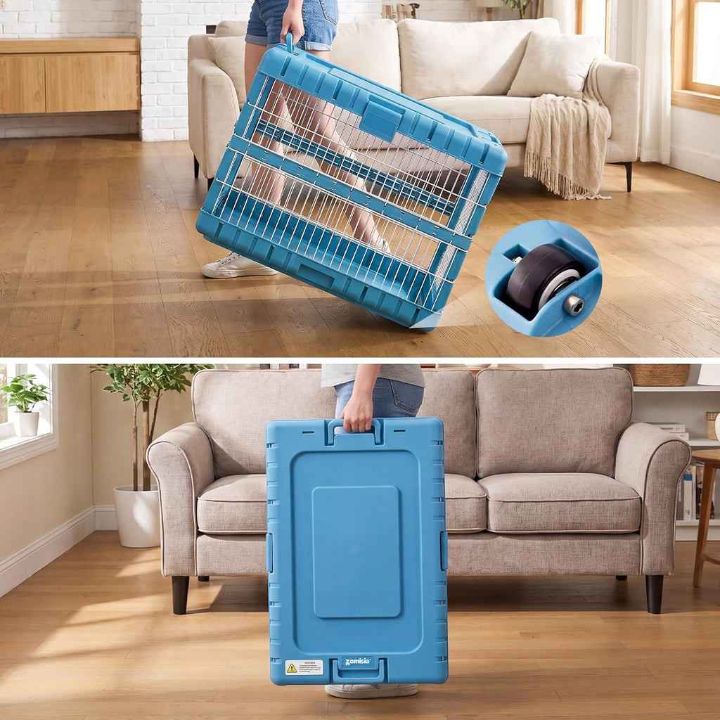 Jaula plegable para perros de 28" L para perros, perrera resistente