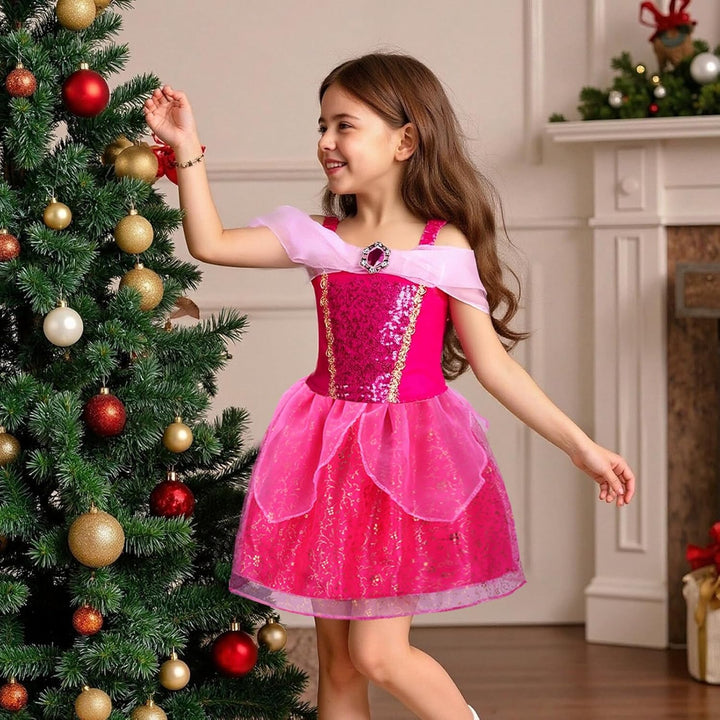 Meland Vestido de princesa - Ropa de vestir para niñas con juguetes...