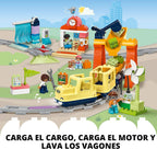 LEGO DUPLO Town Gran Tren Comunitario Interactivo - Juego de tren interactivo para niños y niñas, juguete de aprendizaje para niños y niñas, a partir de 3 años - Idea de regalo para cumpleaños y