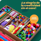 Dan&Darci Bóveda de artes y manualidades, kit de suministros de manualidades en una caja, regalo de cumpleaños para niños de 4, 5, 6, 7, 8, 9, 10, 11 y 12 años, kits de juego de manualidades, ideas de