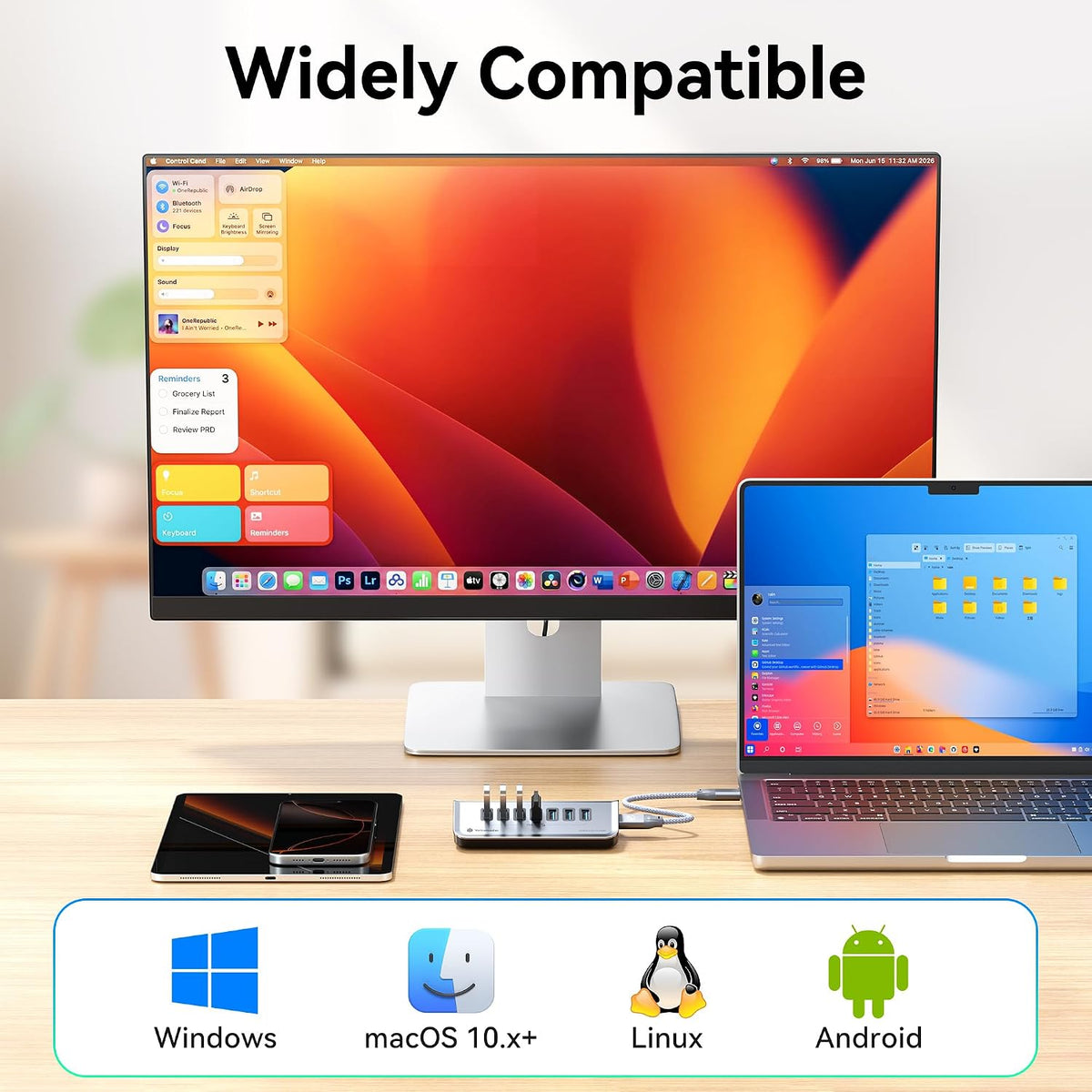 Yottamaster, hub USB 3.2 de 7 puertos