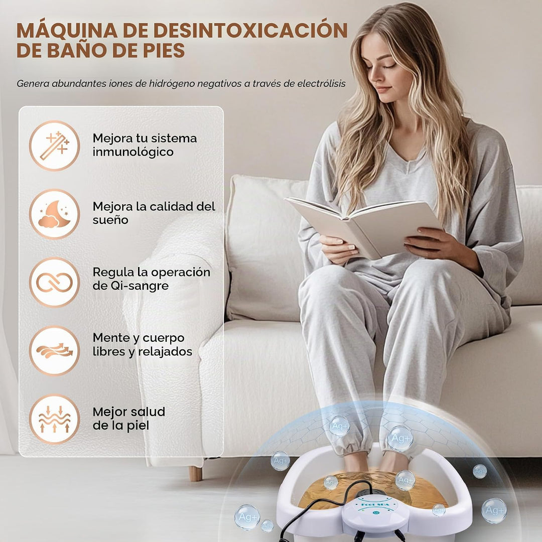 Idudbid Máquina de desintoxicación iónica para baño de pies, adecua...