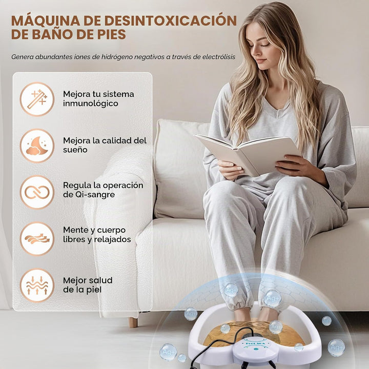 Idudbid Máquina de desintoxicación iónica para baño de pies, adecua...